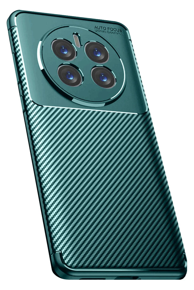 Realme 12 Pro Plus Auto Focus Karbon Kapak Kılıf - Koyu Yeşil