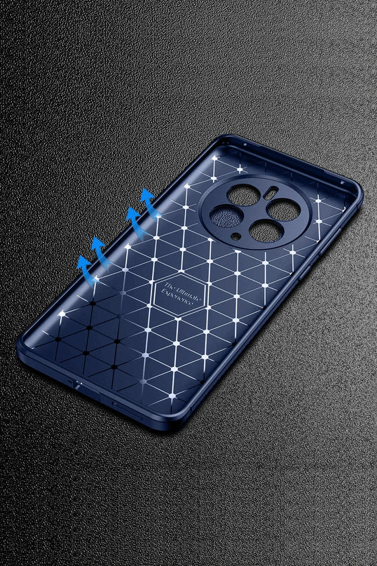 Realme 12 Pro Plus Auto Focus Karbon Kapak Kılıf - Lacivert 2