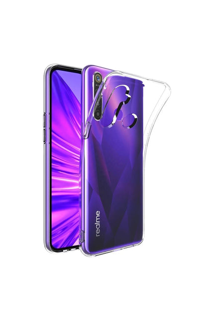 Realme 5i Lüx Şeffaf Silikon Kılıf