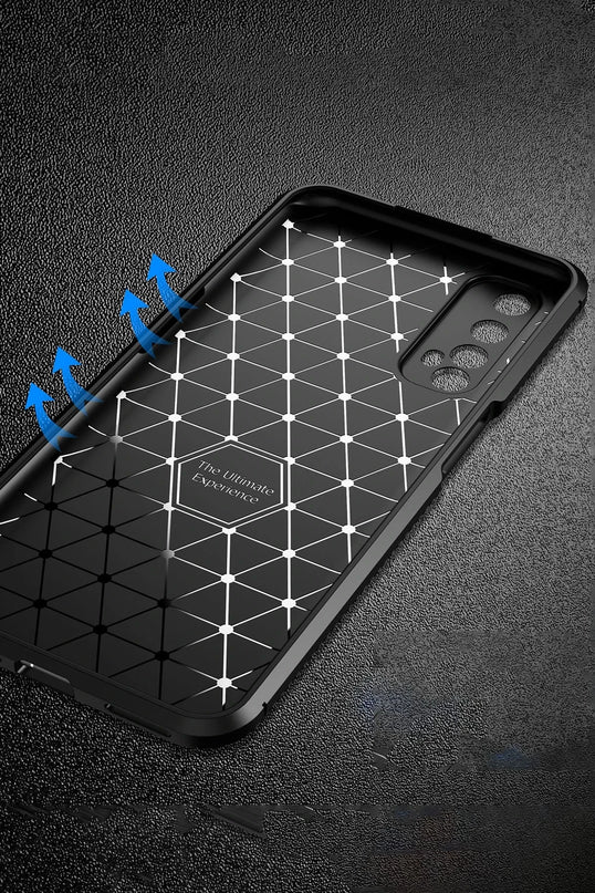 Realme 7 Auto Focus Karbon Kapak Kılıf - Kahverengi 4