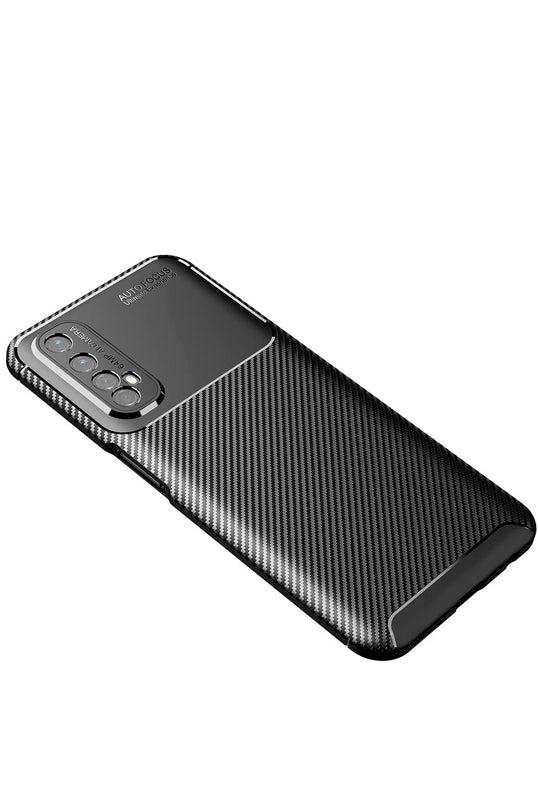Realme 7 Auto Focus Karbon Kapak Kılıf - Siyah 2