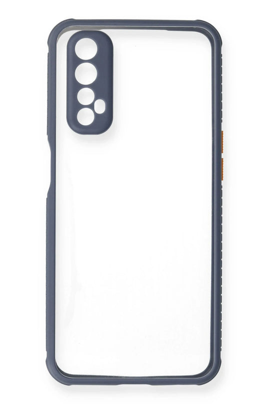 Realme 7 Miami Şeffaf Silikon Kılıf - Gri 2