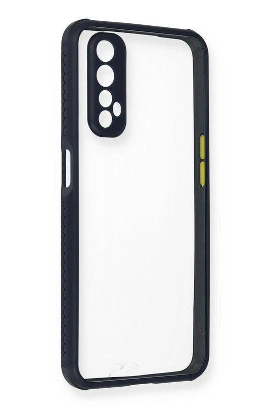 Realme 7 Miami Şeffaf Silikon Kılıf - Lacivert