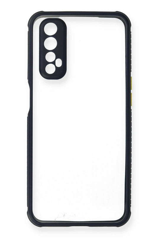 Realme 7 Miami Şeffaf Silikon Kılıf - Lacivert 2