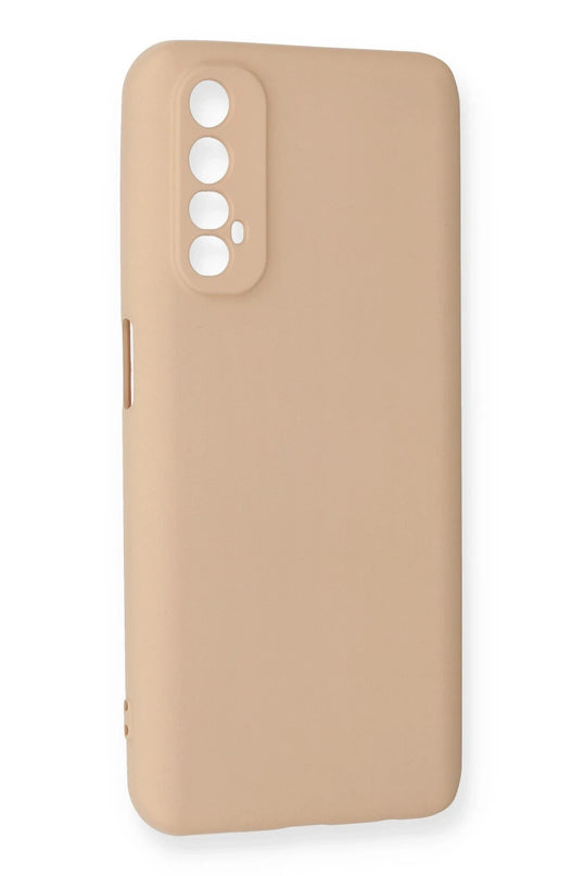 Realme 7 Nano içi Kadife Silikon Kılıf - Pudra 2