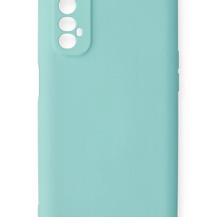 Realme 7 Nano içi Kadife Silikon Kılıf - Turkuaz