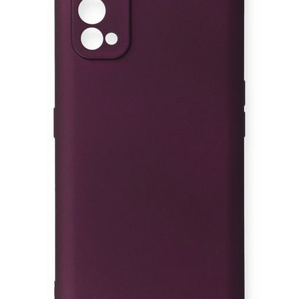 Realme 7 Pro First Silikon Kılıf - Mürdüm