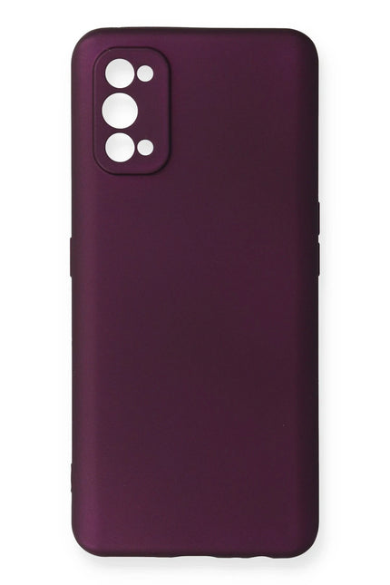Realme 7 Pro First Silikon Kılıf - Mürdüm
