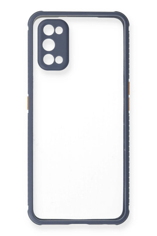 Realme 7 Pro Miami Şeffaf Silikon Kılıf - Gri 2