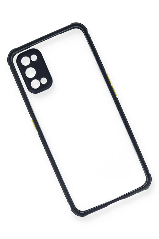Realme 7 Pro Miami Şeffaf Silikon Kılıf - Lacivert 3