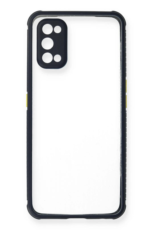 Realme 7 Pro Miami Şeffaf Silikon Kılıf - Lacivert 2