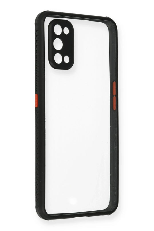 Realme 7 Pro Miami Şeffaf Silikon Kılıf - Siyah
