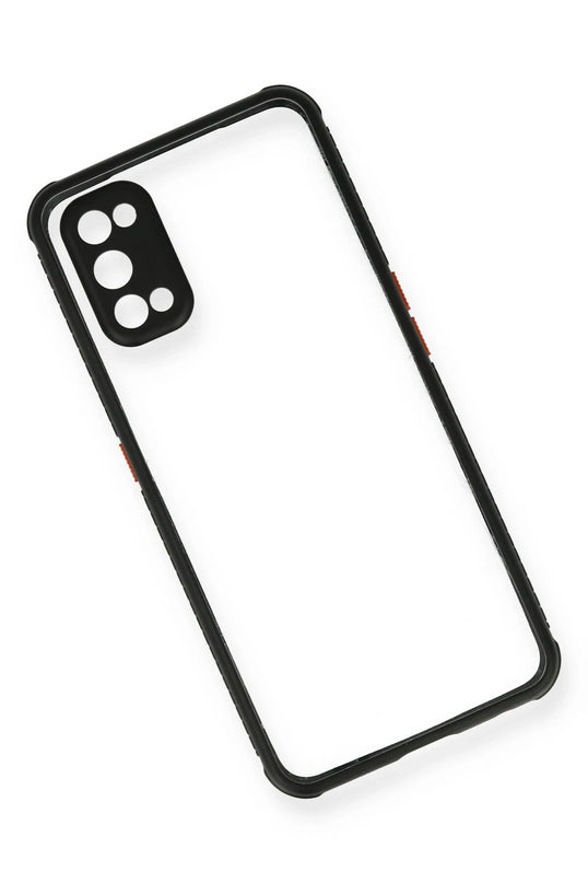 Realme 7 Pro Miami Şeffaf Silikon Kılıf - Siyah 3