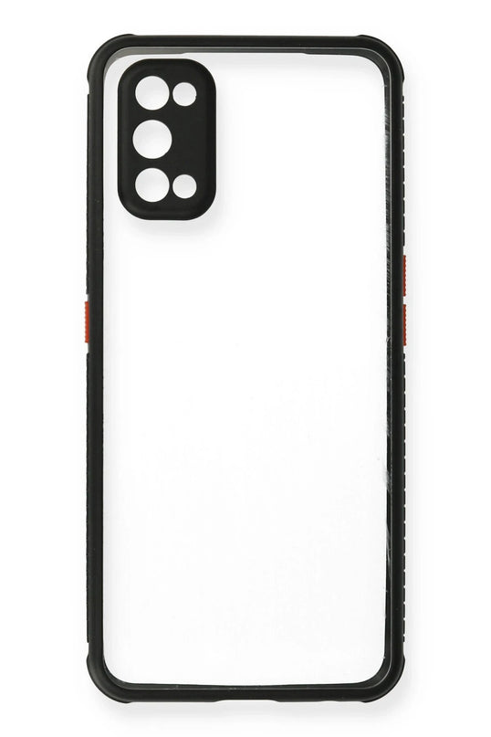 Realme 7 Pro Miami Şeffaf Silikon Kılıf - Siyah 2