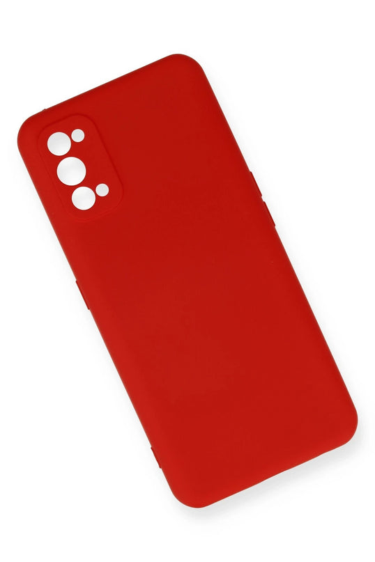 Realme 7 Pro Nano içi Kadife Silikon Kılıf - Kırmızı 3