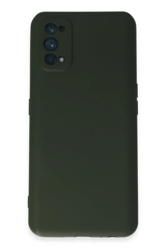 Realme 7 Pro Nano içi Kadife Silikon Kılıf - Koyu Yeşil