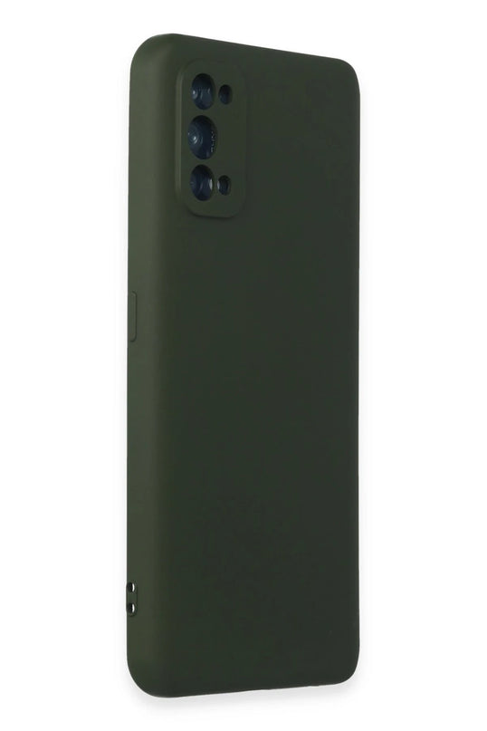 Realme 7 Pro Nano içi Kadife Silikon Kılıf - Koyu Yeşil 2