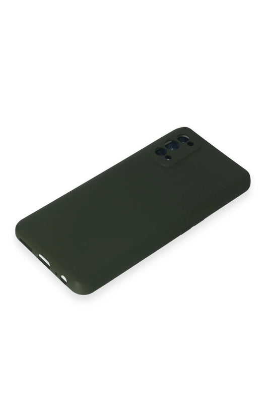 Realme 7 Pro Nano içi Kadife Silikon Kılıf - Koyu Yeşil 4