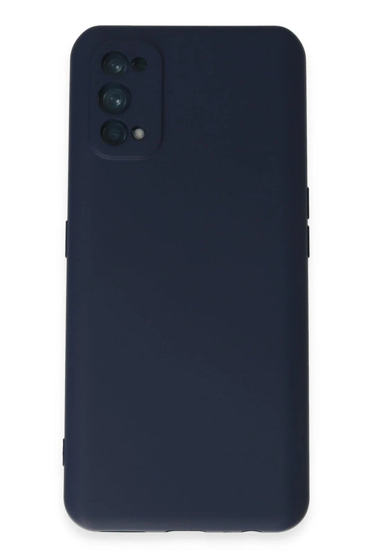 Realme 7 Pro Nano içi Kadife Silikon Kılıf - Lacivert