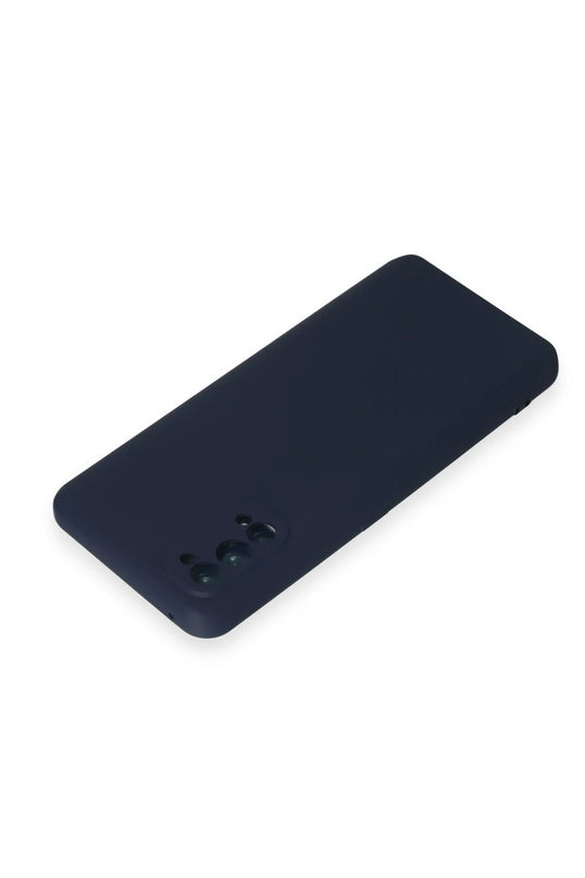 Realme 7 Pro Nano içi Kadife Silikon Kılıf - Lacivert 3