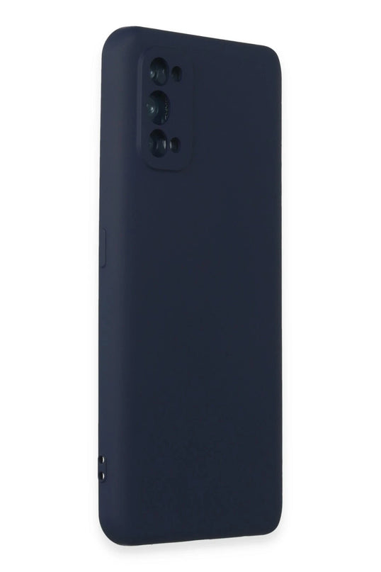 Realme 7 Pro Nano içi Kadife Silikon Kılıf - Lacivert 2