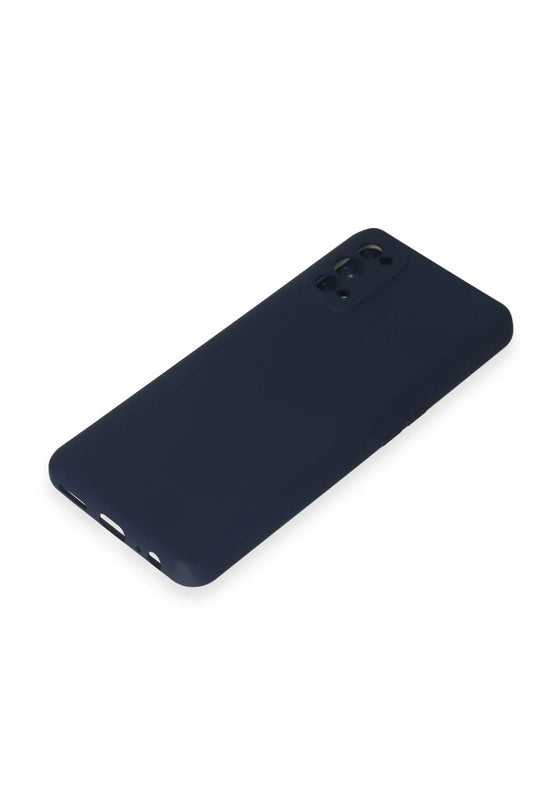 Realme 7 Pro Nano içi Kadife Silikon Kılıf - Lacivert 4
