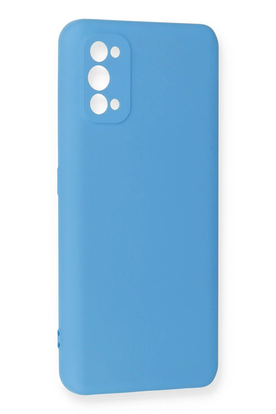 Realme 7 Pro Nano içi Kadife Silikon Kılıf - Mavi 2