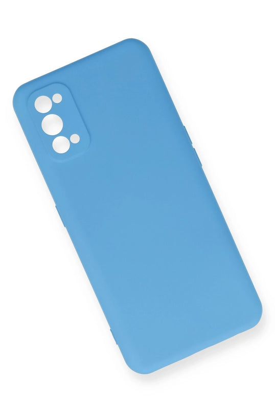 Realme 7 Pro Nano içi Kadife Silikon Kılıf - Mavi 3