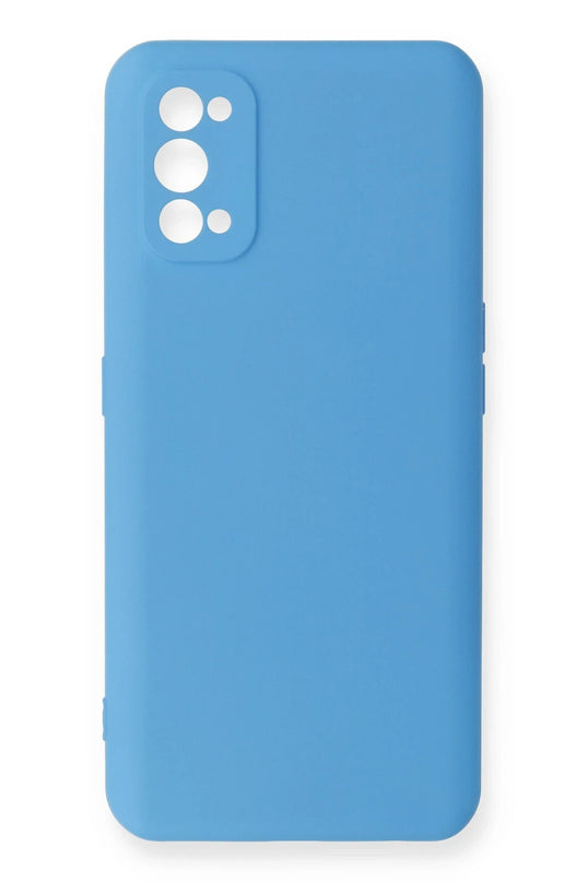 Realme 7 Pro Nano içi Kadife Silikon Kılıf - Mavi