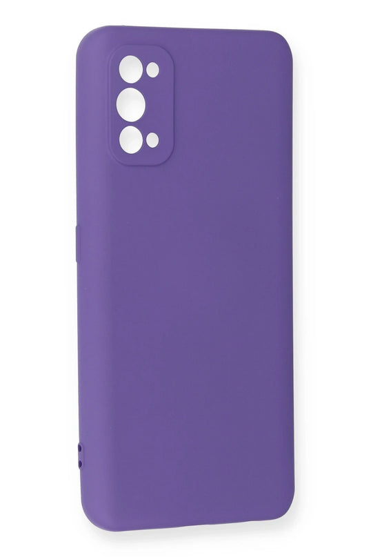 Realme 7 Pro Nano içi Kadife Silikon Kılıf - Mor 2