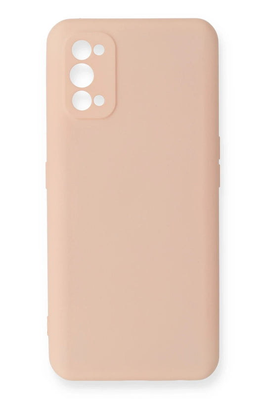 Realme 7 Pro Nano içi Kadife Silikon Kılıf - Pudra