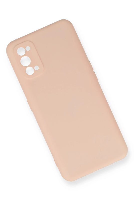 Realme 7 Pro Nano içi Kadife Silikon Kılıf - Pudra 3