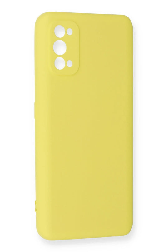 Realme 7 Pro Nano içi Kadife Silikon Kılıf - Sarı 2