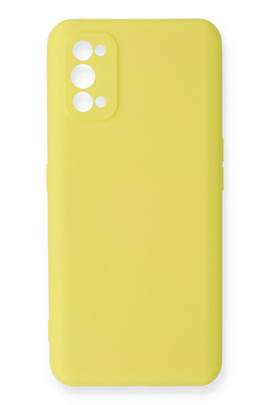 Realme 7 Pro Nano içi Kadife Silikon Kılıf - Sarı
