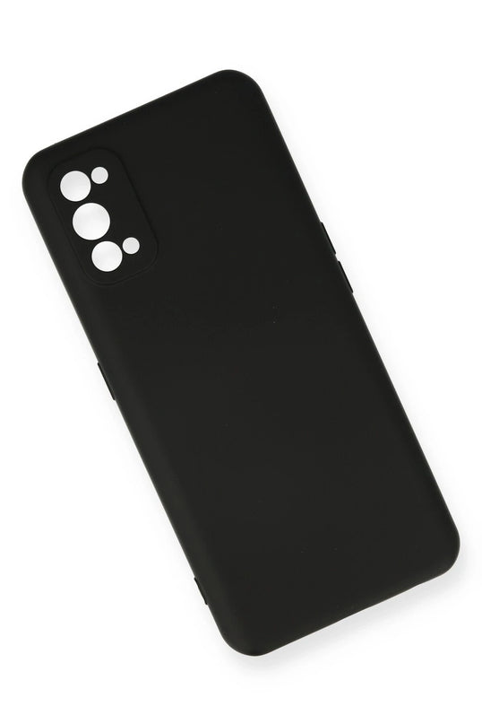 Realme 7 Pro Nano içi Kadife Silikon Kılıf - Siyah 3