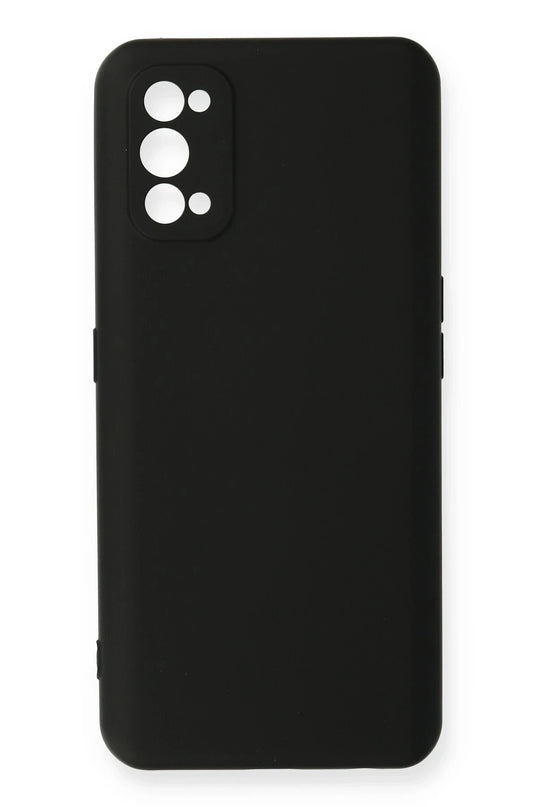Realme 7 Pro Nano içi Kadife Silikon Kılıf - Siyah