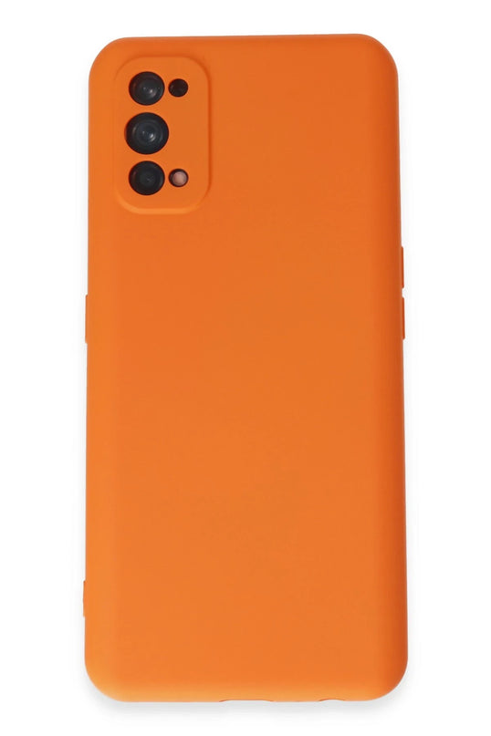 Realme 7 Pro Nano içi Kadife Silikon Kılıf - Turuncu