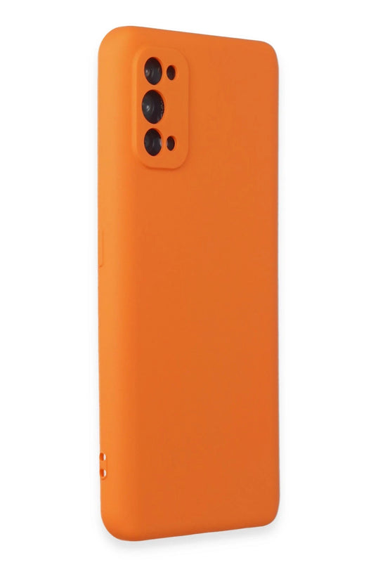 Realme 7 Pro Nano içi Kadife Silikon Kılıf - Turuncu 2