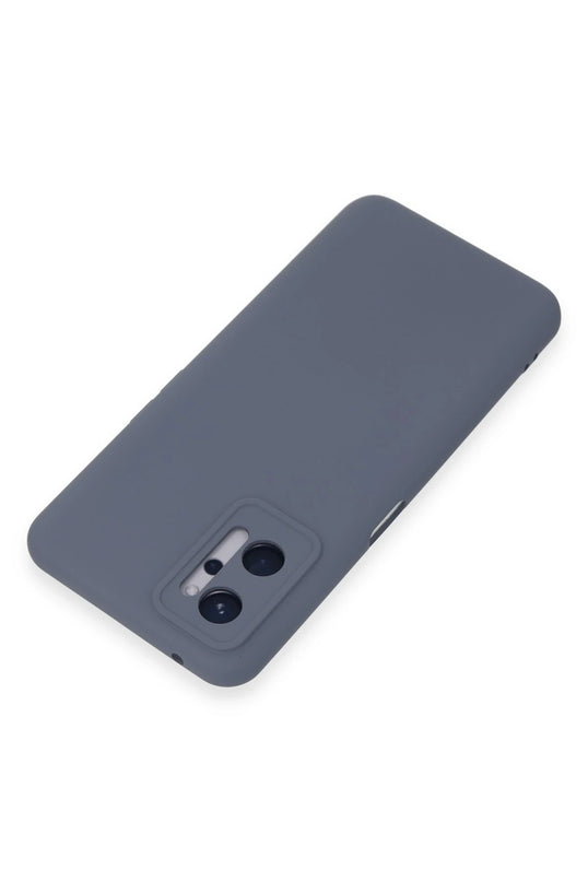 Realme 9i 4G Nano içi Kadife Silikon Kılıf - Gri 3