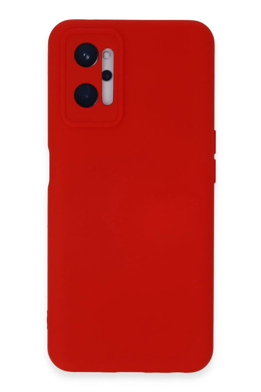 Realme 9i 4G Nano içi Kadife Silikon Kılıf - Kırmızı