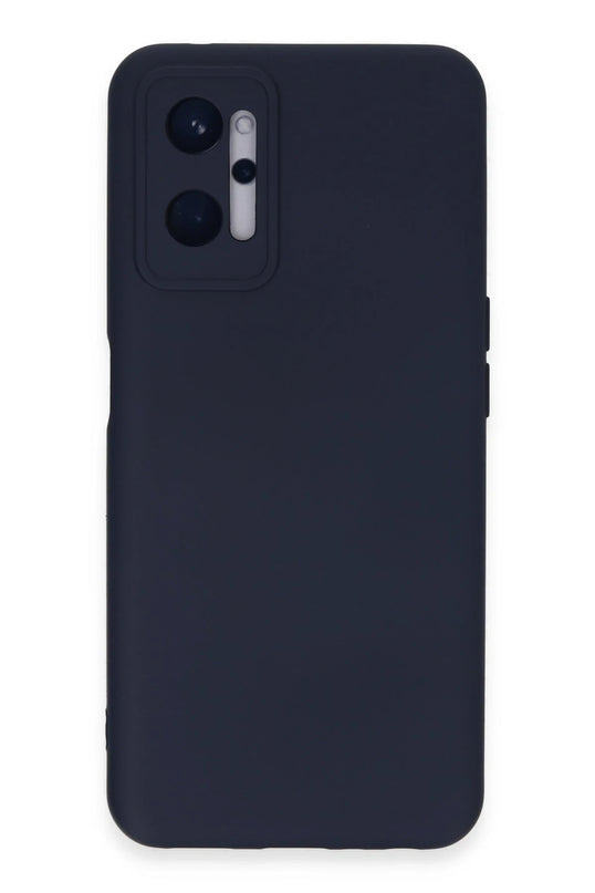 Realme 9i 4G Nano içi Kadife Silikon Kılıf - Lacivert
