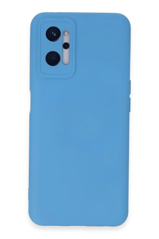 Realme 9i 4G Nano içi Kadife Silikon Kılıf - Mavi