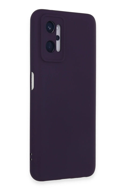 Realme 9i 4G Nano içi Kadife Silikon Kılıf - Mor 2