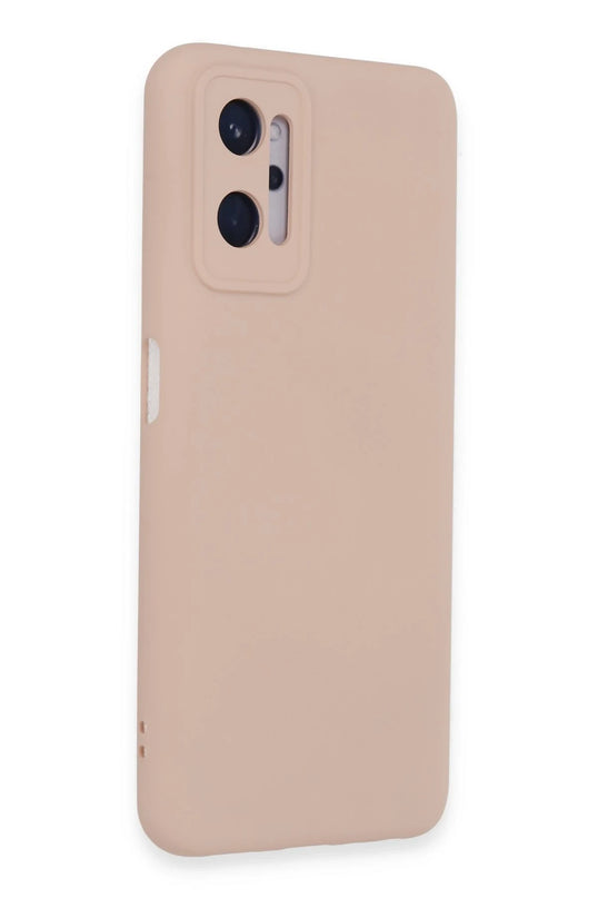 Realme 9i 4G Nano içi Kadife Silikon Kılıf - Pudra 2
