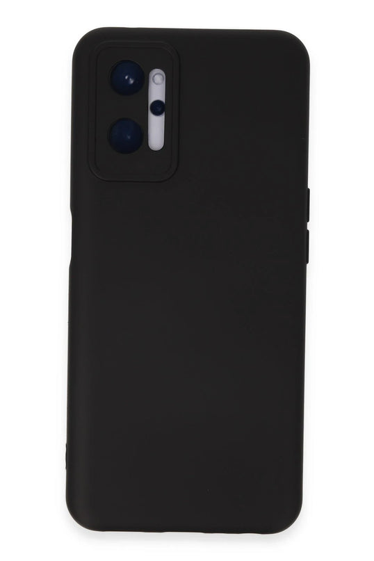 Realme 9i 4G Nano içi Kadife Silikon Kılıf - Siyah