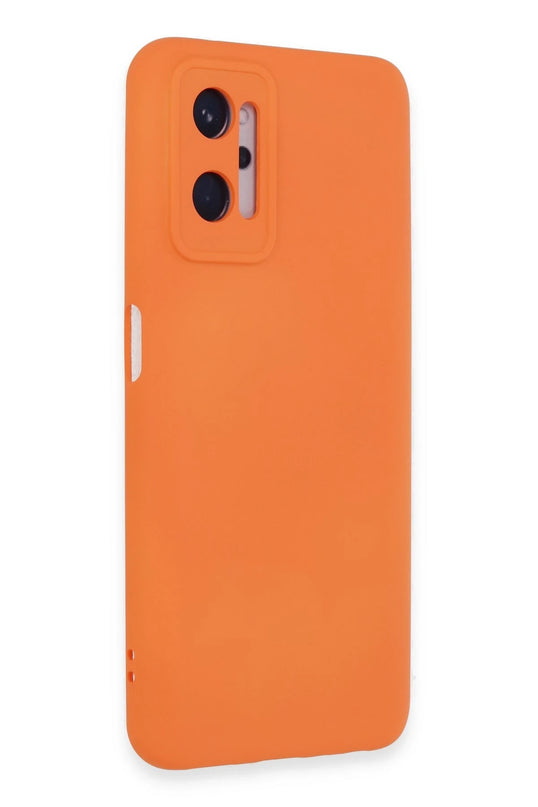 Realme 9i 4G Nano içi Kadife Silikon Kılıf - Turuncu 2