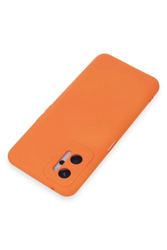 Realme 9i 4G Nano içi Kadife Silikon Kılıf - Turuncu 3
