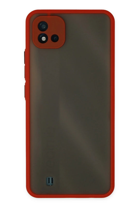 Realme C11 2021 Montreal Silikon Kapak Kılıf - Kırmızı