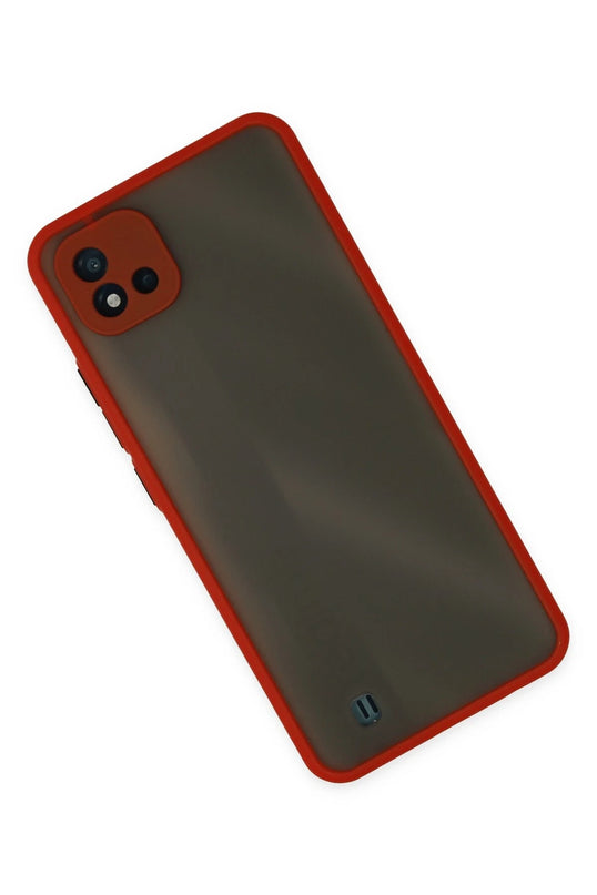 Realme C11 2021 Montreal Silikon Kapak Kılıf - Kırmızı 2