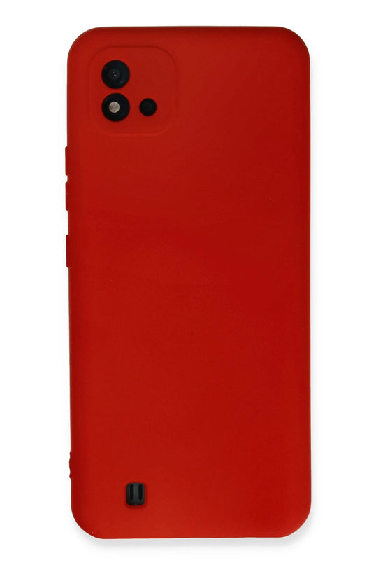 Realme C11 2021 Nano içi Kadife Silikon Kılıf - Kırmızı